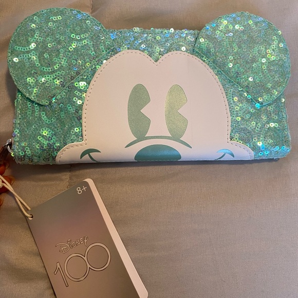 NWT Loungefly Mickey Mouse Wallet 100 years Exclusive - Picture 9 of 9